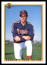 John Orton 1990 Bowman #298 Angels MLB READ FREE SHIPPING AutographDen