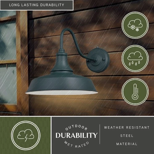 Vaxcel Lighting T0368 Dorado 1 Light 11-1/2" Tall Outdoor Wall - Red with Inner - Picture 11 of 12