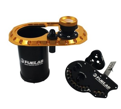 Fuelab 62820-0 QSST 2.0 Gold Quick Service Surge Tank Bare Gasoline E85 Methanol