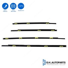 Fits Honda Cr-v 2002-06 Window Weatherstrip 4pcs Sweep Molded Trim Outer Black