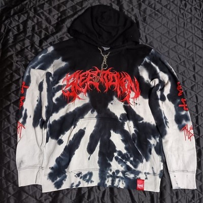 Shibori Threads X Sleep Token V2.0 Metal Band Tie Dye Hoodie Sz L