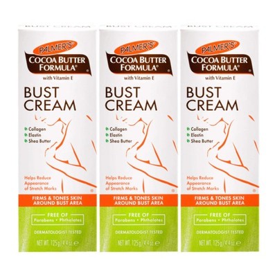 Palmers Cocoa Butter Bust Cream 125 g with Vitamin E Pack of 3