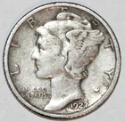1927-P Mercury Dime - Very Fine - #6147AT - FREE SHIPPING