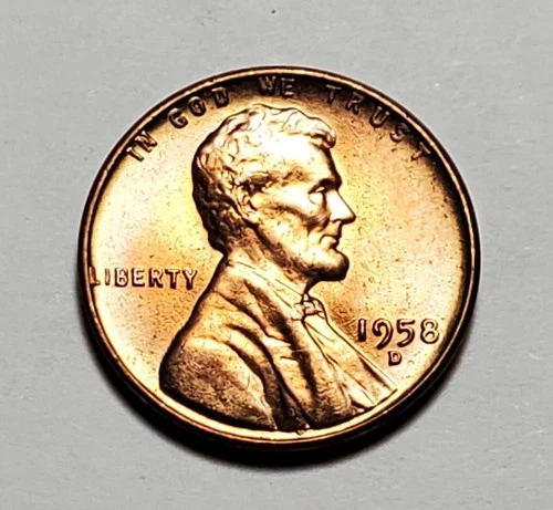 1958 D LINCOLN WHEAT PENNY UNC #C10349