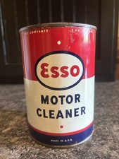 Esso Motor Cleaner 1 Quart Metal Advertising ...