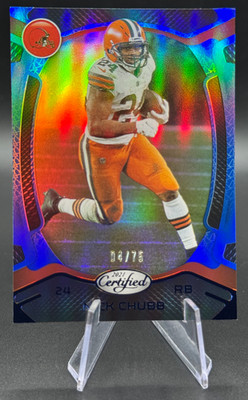 2021 Nick Chubb /75 Panini Certified Football Blue Mirror #21 | Browns & Texans