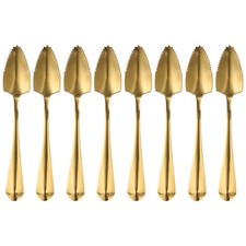 8Pcs Stainless Steel Grapefruit Spoons with Serrated Edge Utensils, Gold