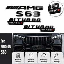 Abzeichen 3D F&uuml;r Mercedes Benz S Klasse S63 AMG Biturbo 4MATIC+ Fahrzeuglogo