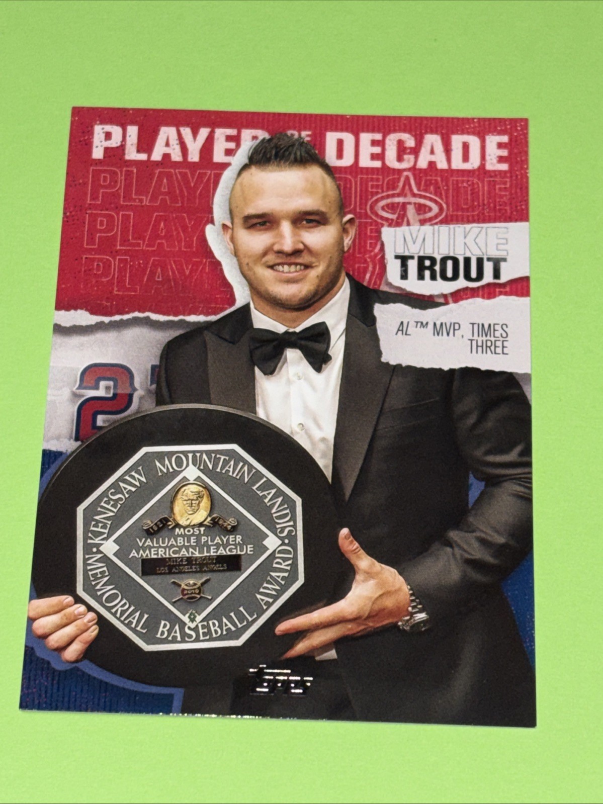 2020 Topps Series 2 Player Of The Decade Insert MT-25 Mike Trout Angels