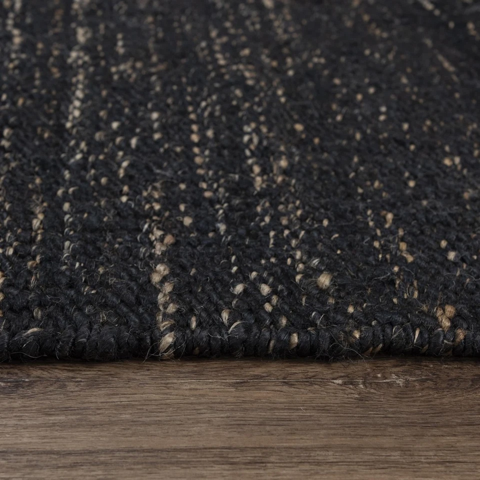 Rizzy Rugs Bengal Area Rug BNL934 Jute Contemporary Solid Black Rectangle - Image 3 of 4