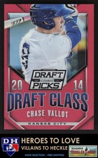 2014 Prizm Perennial Draft Picks 2014 Prizms Red #/100 Chase Vallot #38 Royals