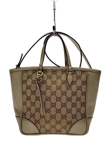 GUCCI handbag GG canvas Beige Used