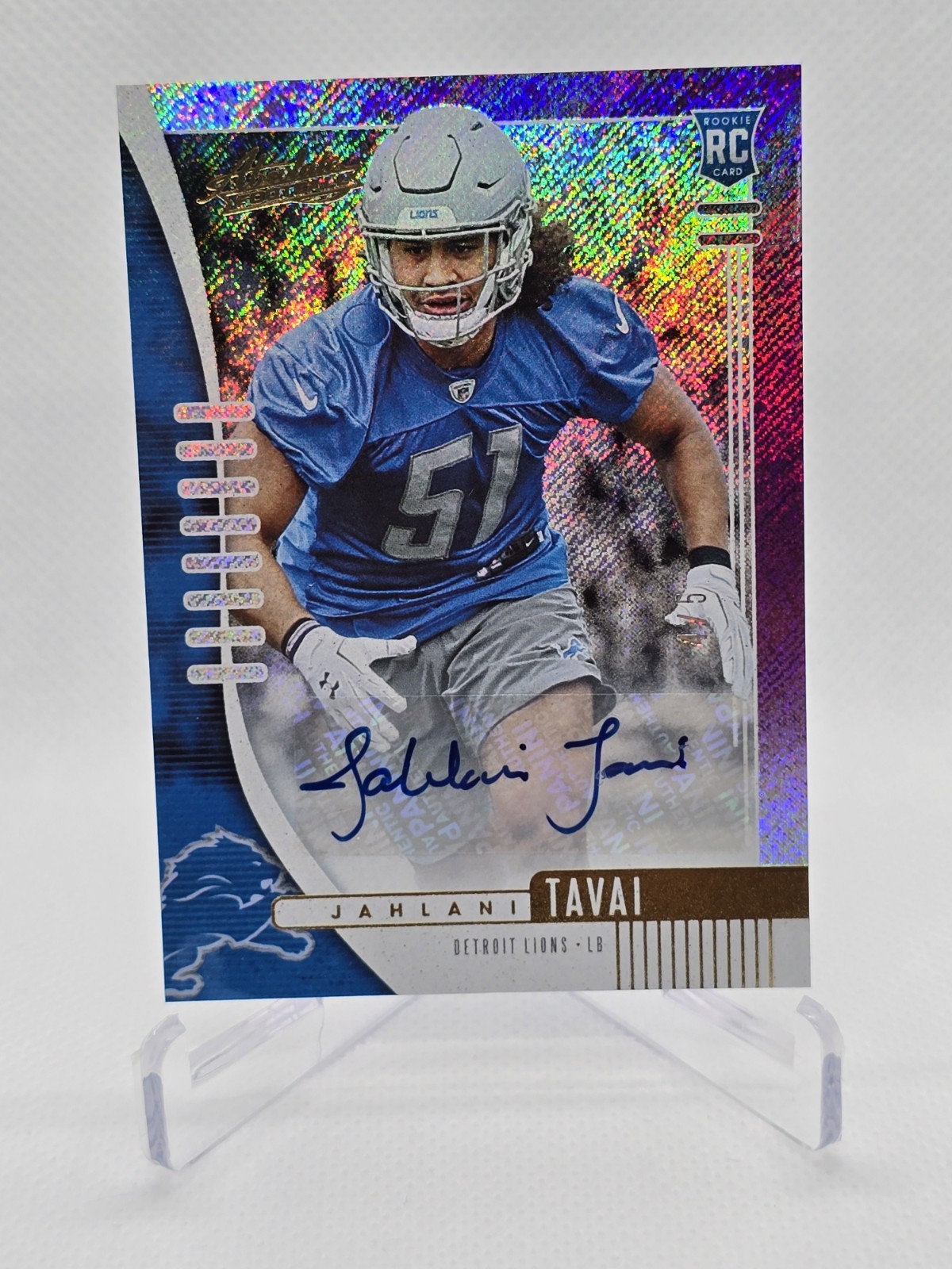 Jahlani Tavai Panini Absolute #159 Autograph Purple Rain