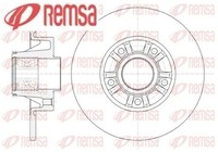 2X Bremsscheibe Remsa 6733.20 2 Bremsscheiben Hinterachse Hinten