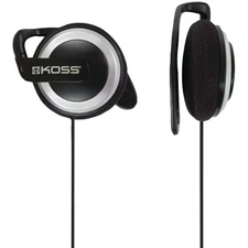 Koss KSC21 SportClip Clip-On Headphones,Black