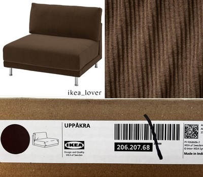 Ikea UPPÅKRA ONLY Cover for 1.5-seat module, Samsala dark brown - 206.207.68
