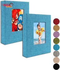 GPIRAL Small Photo Album 5X7   2 Pack, Each 26 Clear Pages Hold 52 Pictures. Alb