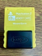 OEM Sony PlayStation 2 PS2 Memory Card kemco Yellow