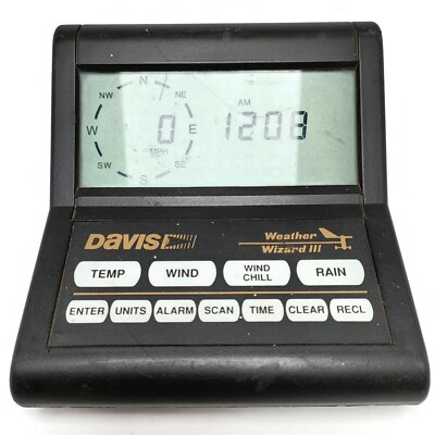 Davis Weather Wizard III Monitor. PN: 7425. Made in USA 