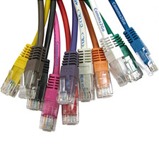 GIGABIT RJ45 Internet Ethernet Cables CAT5E & CAT6 Network Patch Copper Lead Lot