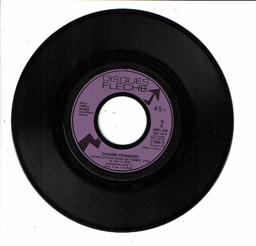 Claude FRANCOIS Vinyle 45T LE TELEPHONE PLEURE -QUAND LA PLUIE ..-FLECHE 6061198 - 第 4/5 張圖片