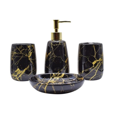 Set of 4 Ceramic Bathroom Accessories Set Gift Items for Home Decor A1