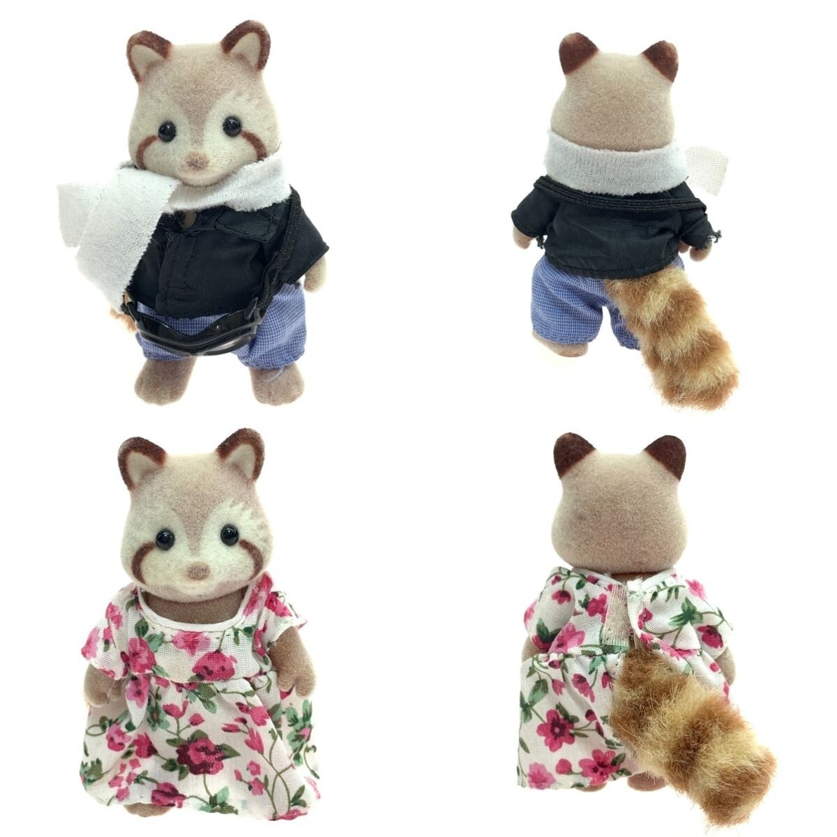 Special Rare Calico Critters Sylvanian Families Raccoon Motorbike