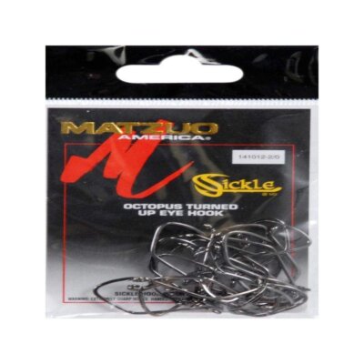 Baitholder Octopus Sickle Hooks - Size 3/0, Pack Of 25 | Fishing Hooks For Live Bait & Saltwater