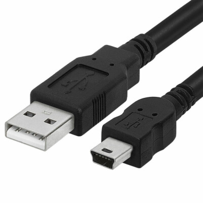 USB 2.0 A to Mini B 5-Pin USB Male Data Sync Charger Cable PC GPS Camera DS PS3