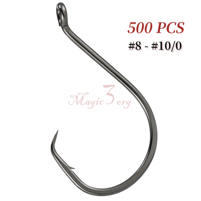 circle hooks for trout fishing Barbless Kit, 250pcs Carp Hooks Small Sizes Barbless Hooks Curved Shank Fly Tying Hooks Circle Hooks Hair Rig Carp Fishing Tackle Saltwater Freshwater : Sports wide gap design maximizes your hook Ringed Circle Hooks (2 pack)