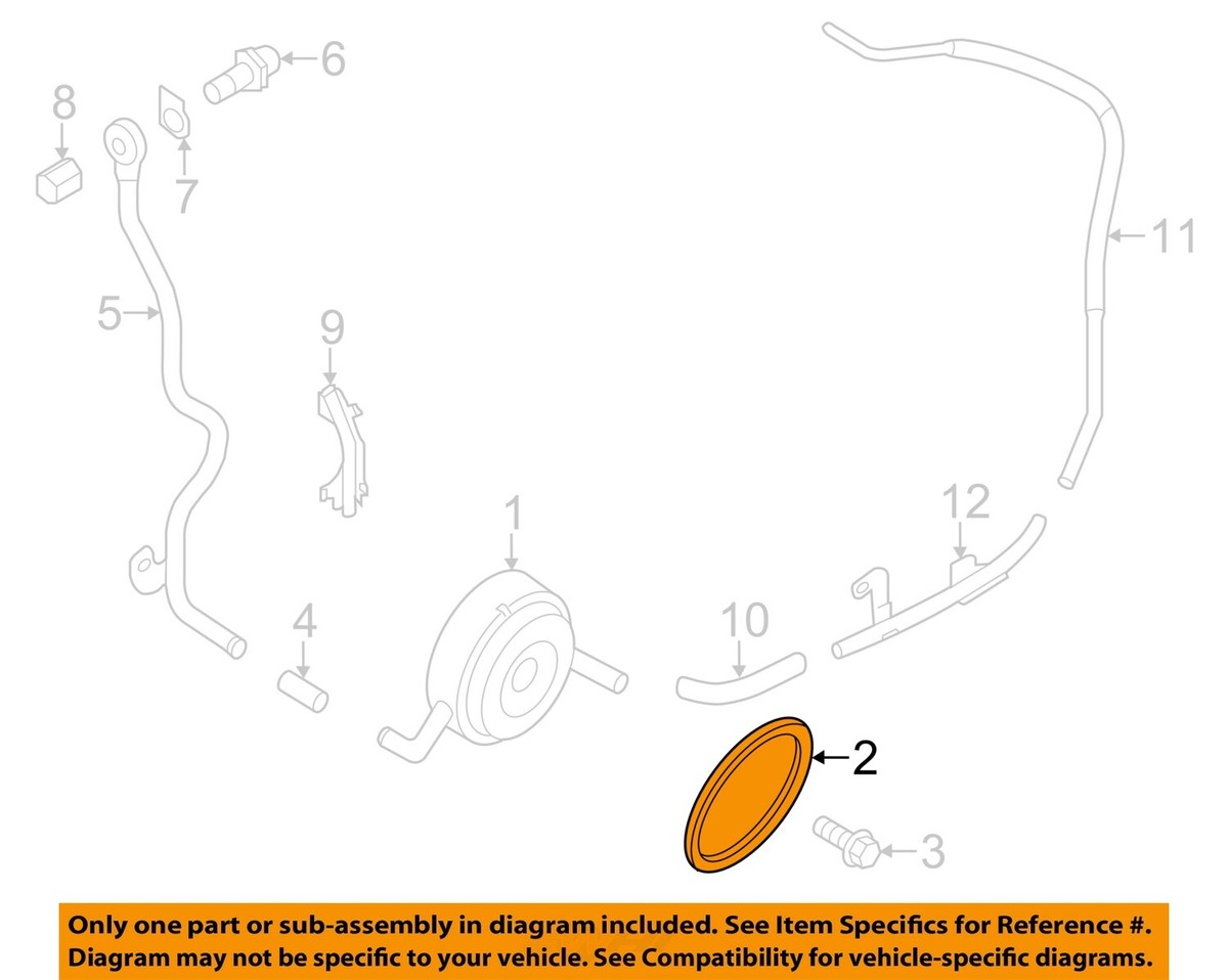 Nissan 21304JA11A Genuine OEM Oil Cooler O-ring for sale online | eBay