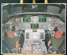 Space Shuttle's Flight Deck NASA PHOTO #F-037 - The Space Shuttle Columbia 8X10