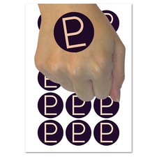 Astronomy Pluto Astrology Planet Symbol Temporary Tattoo Water Resistant Set