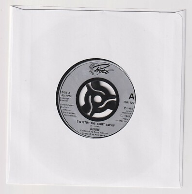 DIVINE 'TWISTIN' THE NIGHT AWAY' / 'A DIVINE GOOD TIME' Proto ENA 127 7'' SINGLE