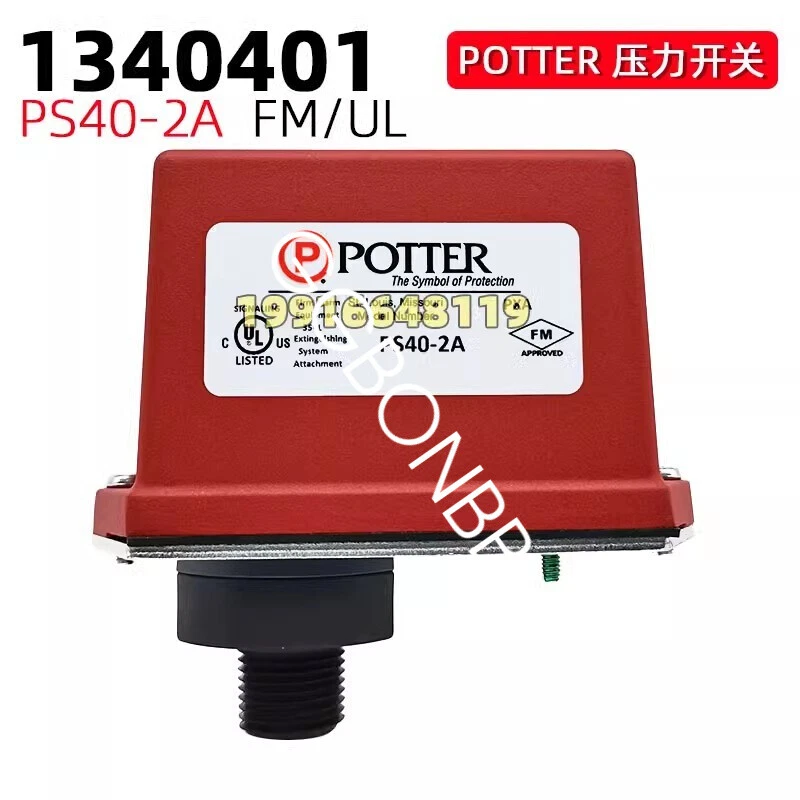Interruptor de presión FedEx o DHL o UPS nuevo POTTER PS40-2A FM/UL 1 pieza Foto 3 de 4