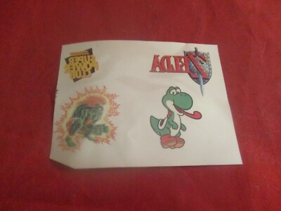 SNES Legend of Zelda Street Fighter Blanka Yoshi Temporary Tattoo Sheet