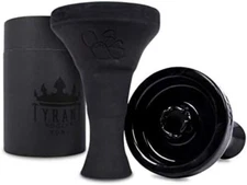 NEW BLACK Tyrant Hookah Bowl Shisha Accessory for Large Medium Hookah Setups