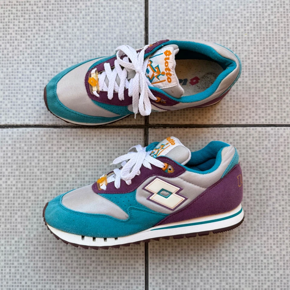 RARO! Lotto Vintage Años 90 Tenis Zapatos Entrenadores OG Retro Kicks EE. UU. 9 UE 42,5 27 cm Foto 2 de 4