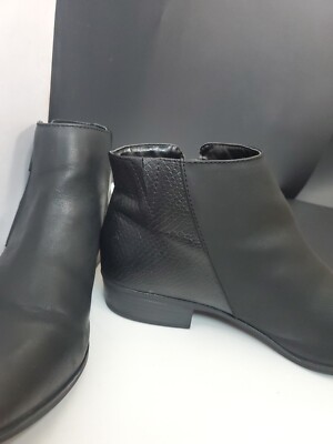 Stone Mountain Black Zipper Up Ankle Boots 9M | eBay