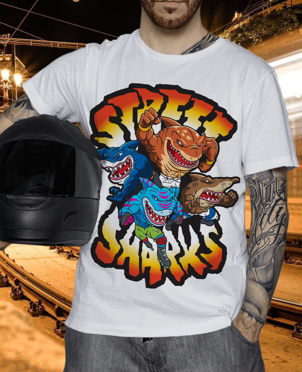 Shark warriors New Unisex T-shirt,street sharks,jawsome,biker mice