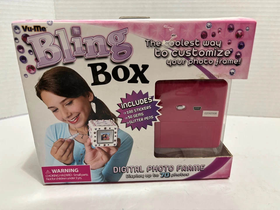 Vu-Me Photo Box Digital Photo Frame, Stickers, Gems & Glitter 70 Digital Photos - Image 3 of 4