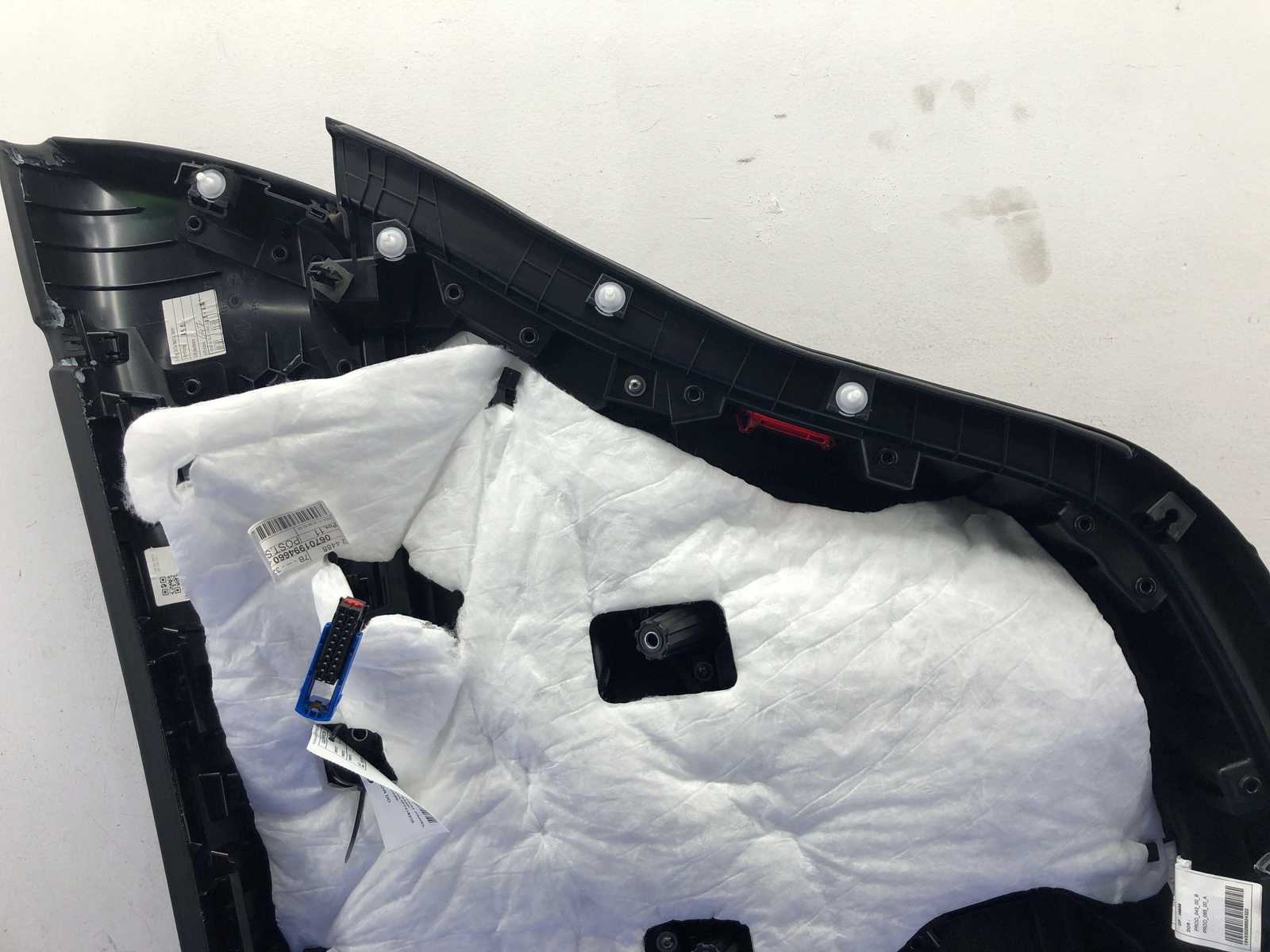 2023 MASERATI GRECALE REAR LEFT INNER INTERIOR DOOR TRIM PANEL BROWN LEATHER