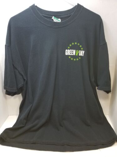 Vintage Green Day Shirt Tour 1990's Green Fist Dar