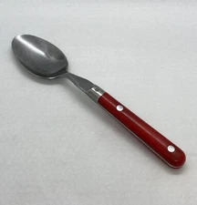 One Spoon Mid Century modern Red Washington Forge Mardi Gras Red Dinner spoon