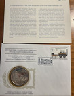 Franklin Mint International Society Postmasters Medallic Covers 1st Steam Train