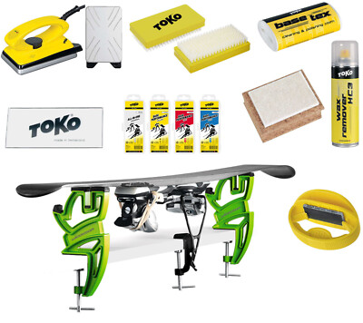 Toko Skiwax Set 12-teilig mit Wachsbügeleisen Wintersteiger Skispanner 