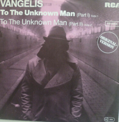 7'' 1977 INSTRUMENTAL IN RARE SLEEVE IN MINT- ! VANGELIS : To The Unknown Man