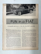 Fiatart68 Article 1957 Fiat 1100 Tv Convertible July 1957 3 Page Fiatart68 Article 1957 Fiat 1100 Tv Convertible July 1957 3 Page