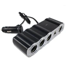 12V Dual USB Car Cigarette Lighter Socket Splitter Power Adapter Charger Phone