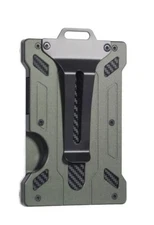 Men's Aluminum RFID Blocking Money Clip Slim Credit ID Card Holder Metal Wallet